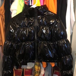 really pretty black crop jacket